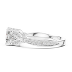 1.81 CT VVS1 D Color Cushion Cut Diamond White Gold Engagement Ring