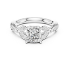 1.81 CT VVS1 D Color Cushion Cut Diamond White Gold Engagement Ring