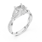 1.81 CT VVS1 D Color Heart Cut Diamond White Gold Engagement Ring