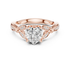 1.81 CT VVS1 D Color Heart Cut Diamond White Gold Engagement Ring