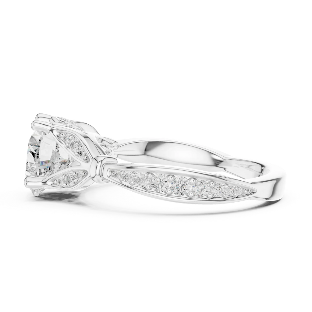 1.81 CT VVS1 D Color Heart Cut Diamond White Gold Engagement Ring