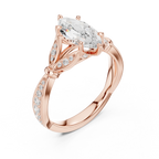 1.81 CT VVS1 D Color Marquise Cut Diamond White Gold Engagement Ring