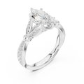 1.81 CT VVS1 D Color Marquise Cut Diamond White Gold Engagement Ring