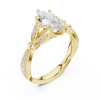 1.81 CT VVS1 D Color Marquise Cut Diamond White Gold Engagement Ring