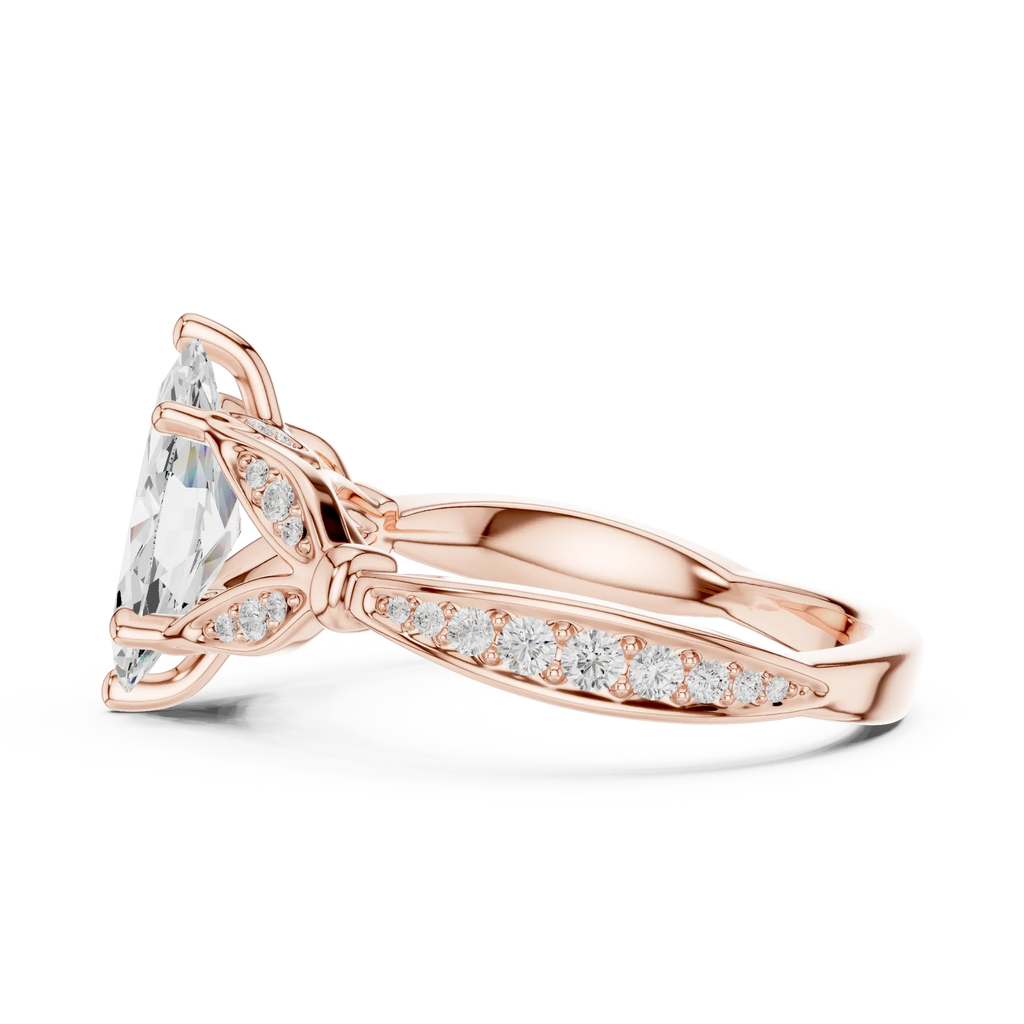 1.81 CT VVS1 D Color Marquise Cut Diamond White Gold Engagement Ring