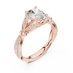1.81 CT VVS1 D Color Oval Cut Diamond White Gold Engagement Ring