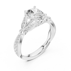 1.81 CT VVS1 D Color Oval Cut Diamond White Gold Engagement Ring