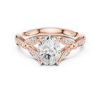 1.81 CT VVS1 D Color Oval Cut Diamond White Gold Engagement Ring