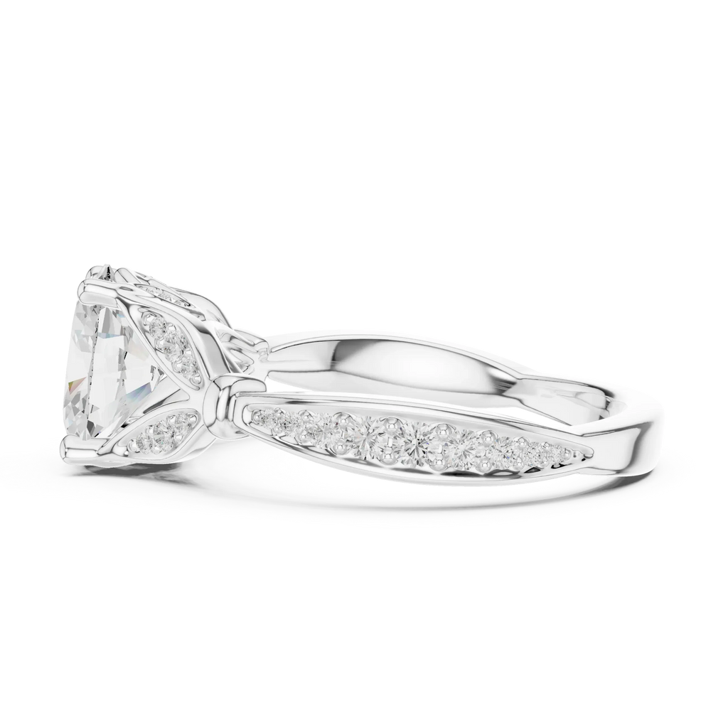 1.81 CT VVS1 D Color Oval Cut Diamond White Gold Engagement Ring