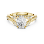 1.81 CT VVS1 D Color Oval Cut Diamond White Gold Engagement Ring
