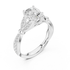 1.81 CT VVS1 D Color Pear Cut Diamond White Gold Engagement Ring