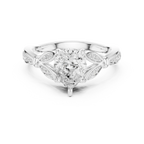 1.81 CT VVS1 D Color Pear Cut Diamond White Gold Engagement Ring