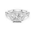 1.81 CT VVS1 D Color Princess Cut Diamond White Gold Engagement Ring