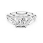 1.81 CT VVS1 D Color Princess Cut Diamond White Gold Engagement Ring
