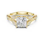 1.81 CT VVS1 D Color Princess Cut Diamond White Gold Engagement Ring