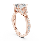 1.81 CT VVS1 D Color Radiant Cut Diamond White Gold Engagement Ring