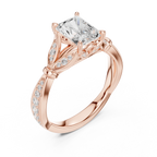 1.81 CT VVS1 D Color Radiant Cut Diamond White Gold Engagement Ring