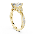 1.81 CT VVS1 D Color Radiant Cut Diamond White Gold Engagement Ring