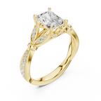 1.81 CT VVS1 D Color Radiant Cut Diamond White Gold Engagement Ring