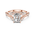 1.81 CT VVS1 D Color Radiant Cut Diamond White Gold Engagement Ring