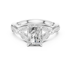1.81 CT VVS1 D Color Radiant Cut Diamond White Gold Engagement Ring