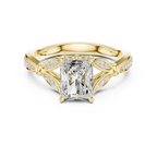 1.81 CT VVS1 D Color Radiant Cut Diamond White Gold Engagement Ring