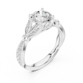 1.81 CT VVS1 D Color Round Cut Diamond White Gold Engagement Ring