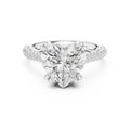 4.62 CTW Heart Lab Grown Diamond Multi-Row Pave Hidden Halo Wedding Ring