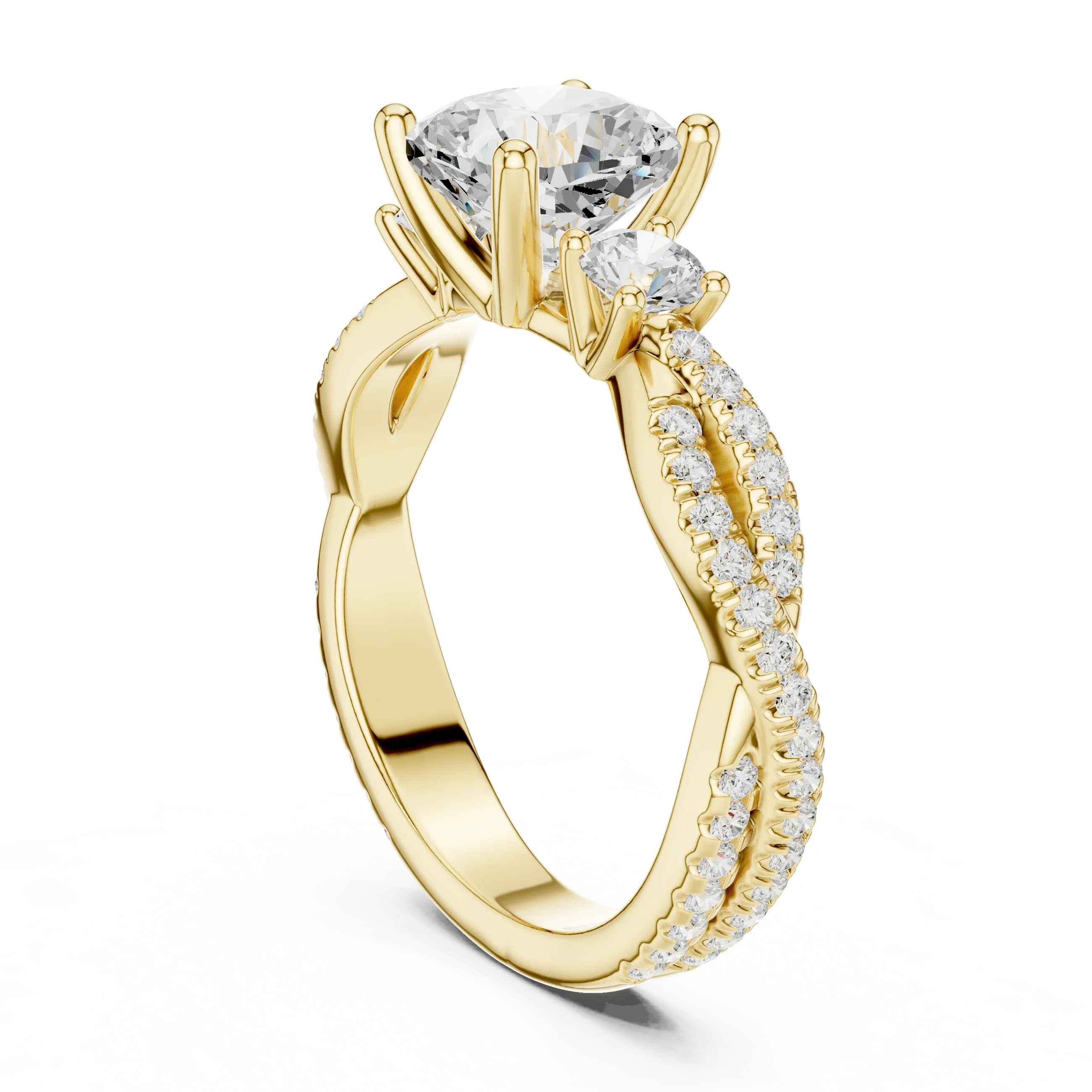 2.81 CTW Cushion Cut Classic Pavé Moissanite Halo Engagement Diamond Ring in 10K White Gold