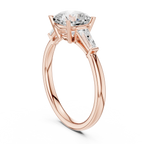 1.90 CT Cushion cute delicate 14K White Gold Engagement Ring