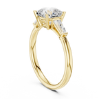 1.90 CT Cushion cute delicate 14K White Gold Engagement Ring