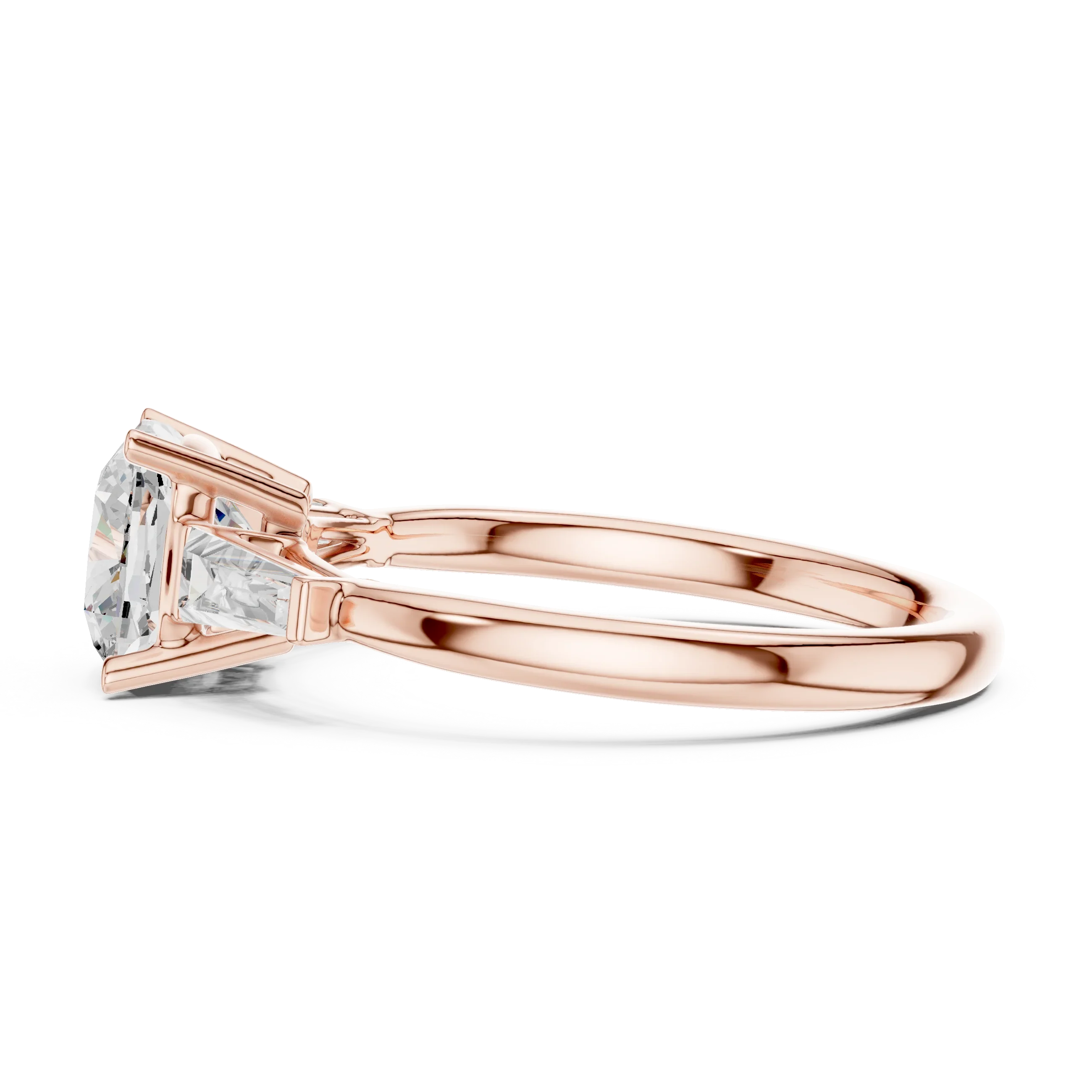 1.90 CT Cushion cute delicate 14K White Gold Engagement Ring