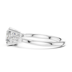 1.90 CT Cushion cute delicate 14K White Gold Engagement Ring