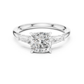 1.90 CT Cushion cute delicate 14K White Gold Engagement Ring