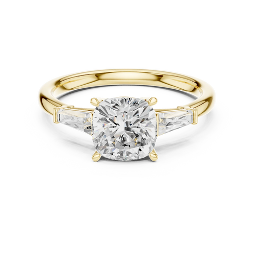 1.90 CT Cushion cute delicate 14K White Gold Engagement Ring