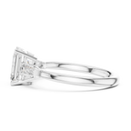 1.90 CT Emerald cute delicate 14K White Gold Engagement Ring