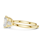 1.90 CT Radiant cute delicate 14K White Gold Engagement Ring