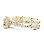 4.97 CT VVS D Color Cushion Cut Diamond Wedding Ring