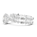 4.97 CT VVS D Color Round Cut Diamond Wedding Ring
