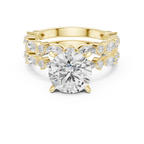 4.97 CT VVS D Color Round Cut Diamond Wedding Ring