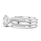 3.50 CT Round Cut Diamond Trio - Engagement Ring