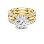 3.50 CT Round Cut Diamond Trio - Engagement Ring