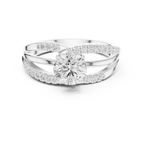 14K Rose Gold Round lab Grown Diamond Engagement Ring