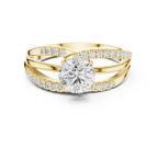 14K Rose Gold Round lab Grown Diamond Engagement Ring