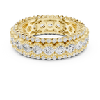Triple Row Diamond Eternity Band in White Gold Lab Grown Diamond