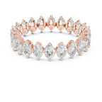 14K White Gold Oval Shape Lab Grown Diamond Eternity Ring