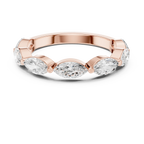 14K White Gold East-West Marquise Diamond Eternity Ring