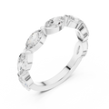 14K White Gold East-West Marquise Diamond Eternity Ring