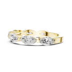14K White Gold East-West Marquise Diamond Eternity Ring