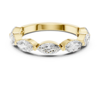14K White Gold East-West Marquise Diamond Eternity Ring